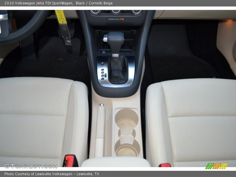 Black / Cornsilk Beige 2010 Volkswagen Jetta TDI SportWagen