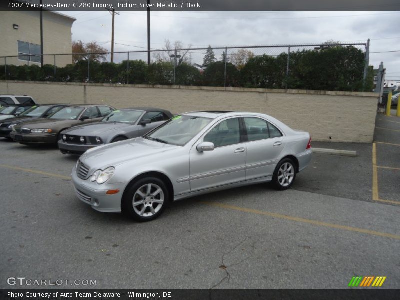 Iridium Silver Metallic / Black 2007 Mercedes-Benz C 280 Luxury