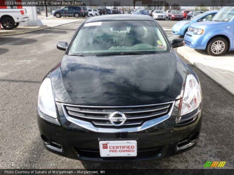 Super Black / Frost 2012 Nissan Altima 2.5 S