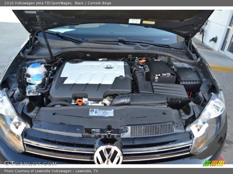 Black / Cornsilk Beige 2010 Volkswagen Jetta TDI SportWagen