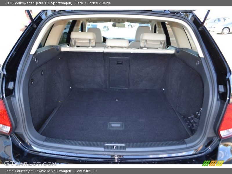 Black / Cornsilk Beige 2010 Volkswagen Jetta TDI SportWagen