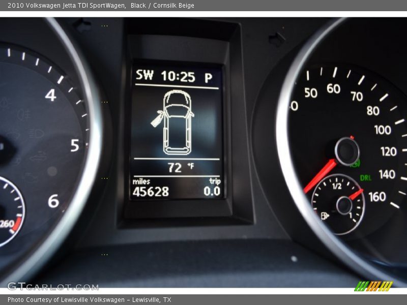 Black / Cornsilk Beige 2010 Volkswagen Jetta TDI SportWagen