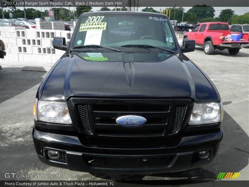 Black / Medium Dark Flint 2007 Ford Ranger Sport Regular Cab