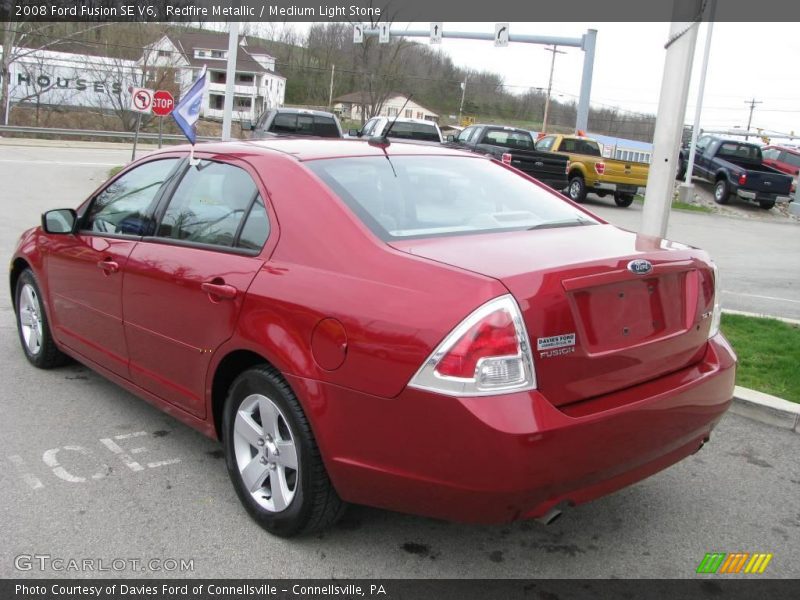 Redfire Metallic / Medium Light Stone 2008 Ford Fusion SE V6