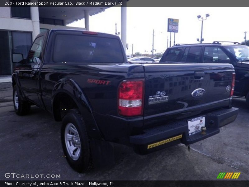 Black / Medium Dark Flint 2007 Ford Ranger Sport Regular Cab