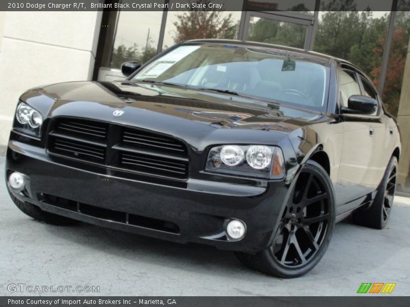 Brilliant Black Crystal Pearl / Dark Slate Gray 2010 Dodge Charger R/T