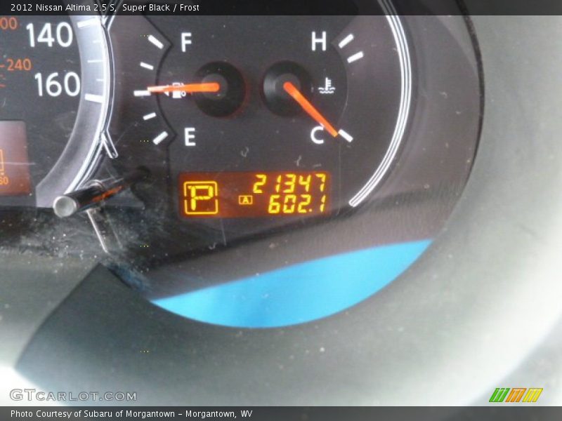 Super Black / Frost 2012 Nissan Altima 2.5 S