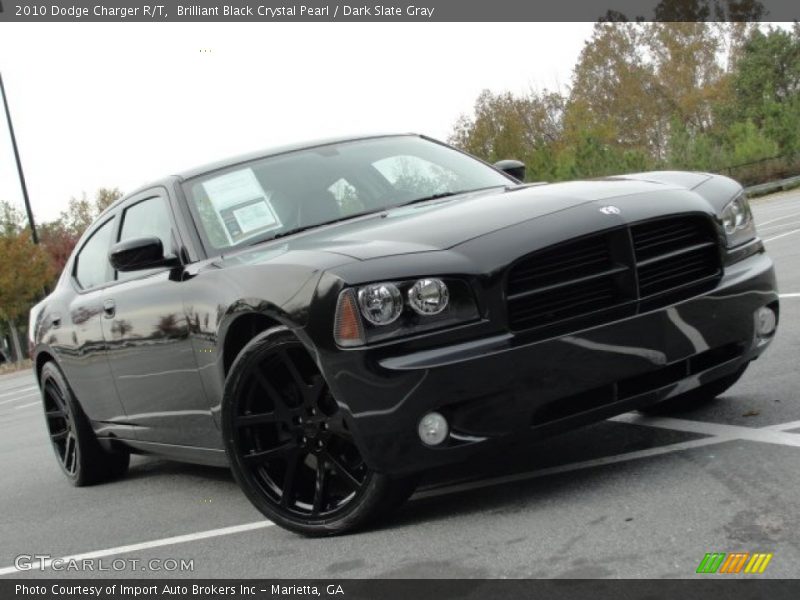 Brilliant Black Crystal Pearl / Dark Slate Gray 2010 Dodge Charger R/T