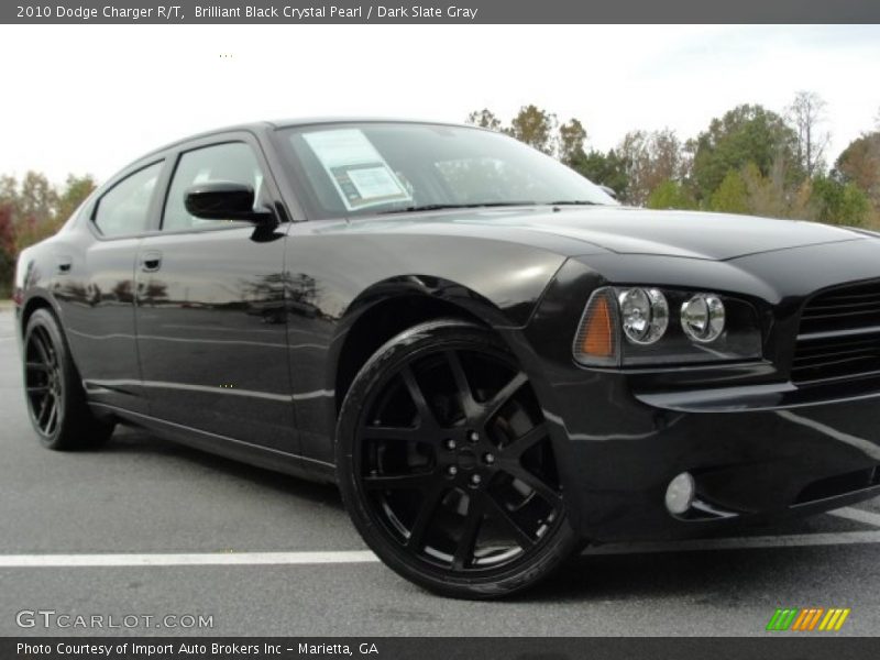 Brilliant Black Crystal Pearl / Dark Slate Gray 2010 Dodge Charger R/T