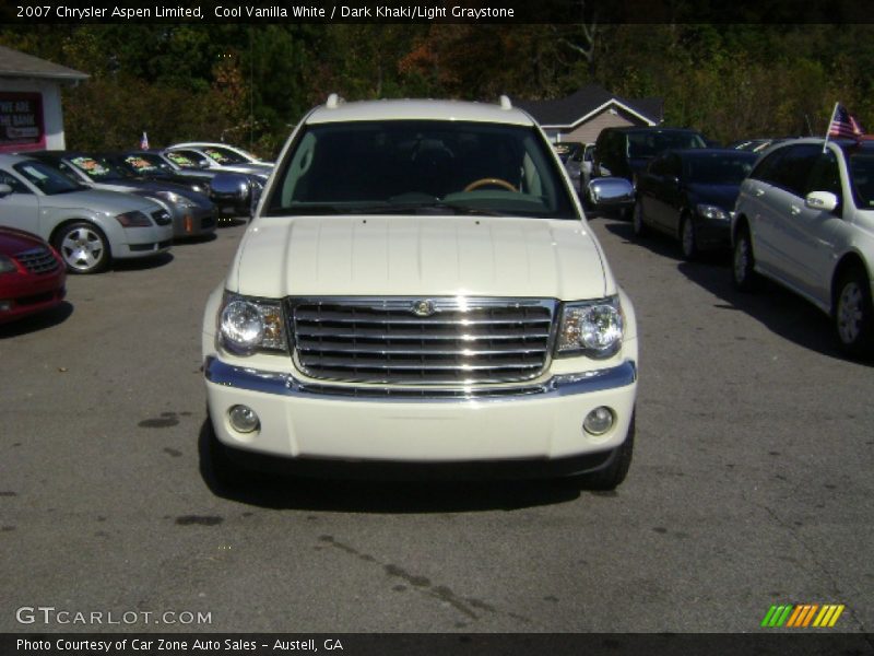 Cool Vanilla White / Dark Khaki/Light Graystone 2007 Chrysler Aspen Limited