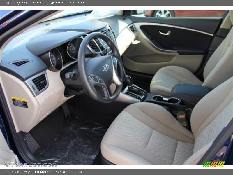 Atlantic Blue / Beige 2013 Hyundai Elantra GT