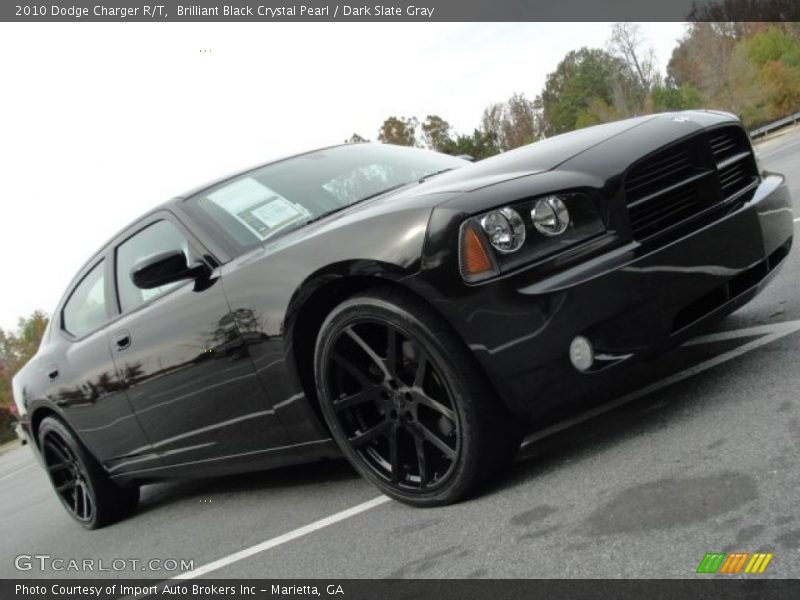 Brilliant Black Crystal Pearl / Dark Slate Gray 2010 Dodge Charger R/T
