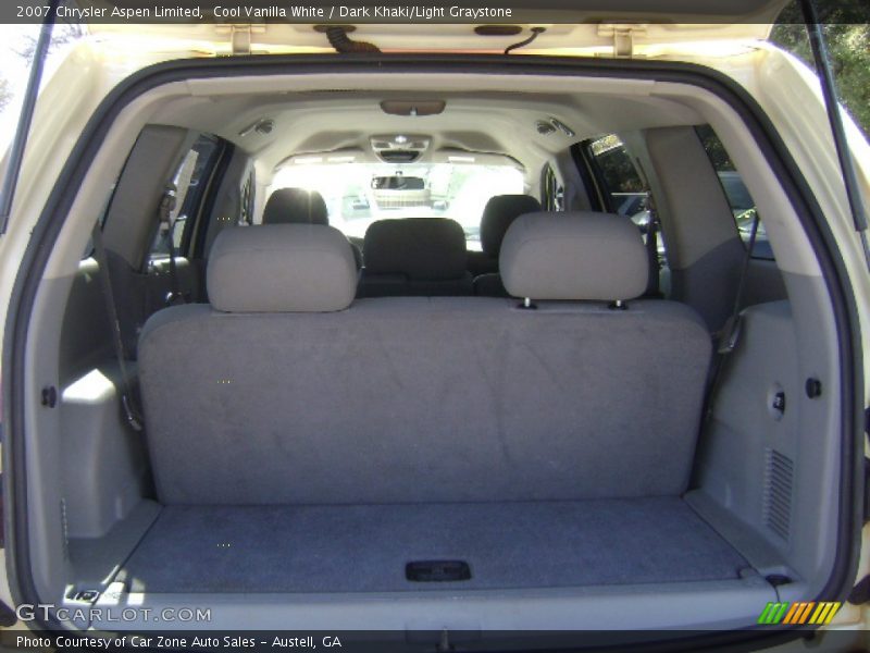 Cool Vanilla White / Dark Khaki/Light Graystone 2007 Chrysler Aspen Limited