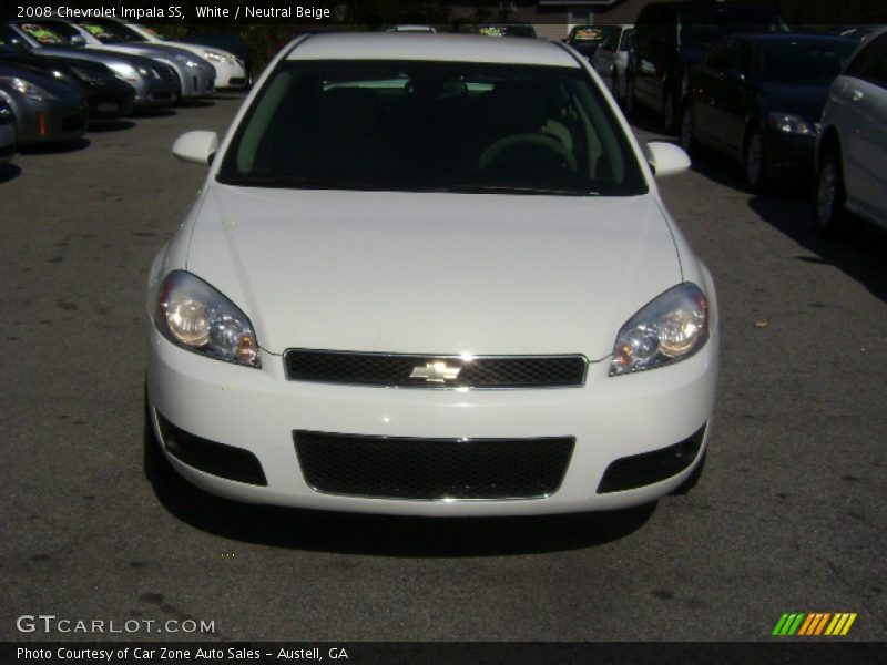 White / Neutral Beige 2008 Chevrolet Impala SS