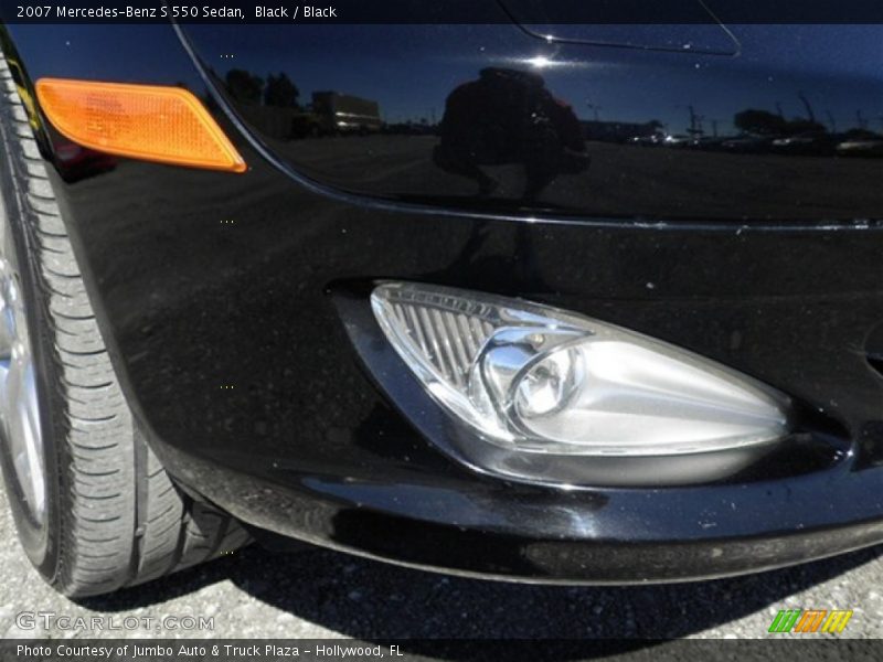 Black / Black 2007 Mercedes-Benz S 550 Sedan