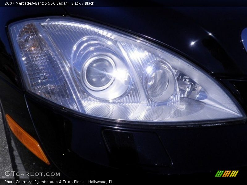 Black / Black 2007 Mercedes-Benz S 550 Sedan