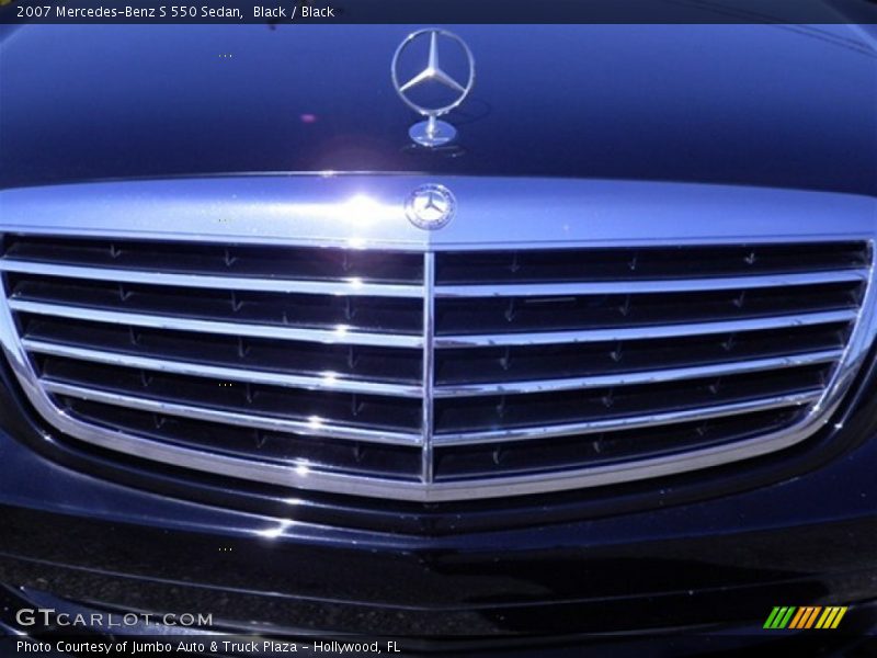 Black / Black 2007 Mercedes-Benz S 550 Sedan