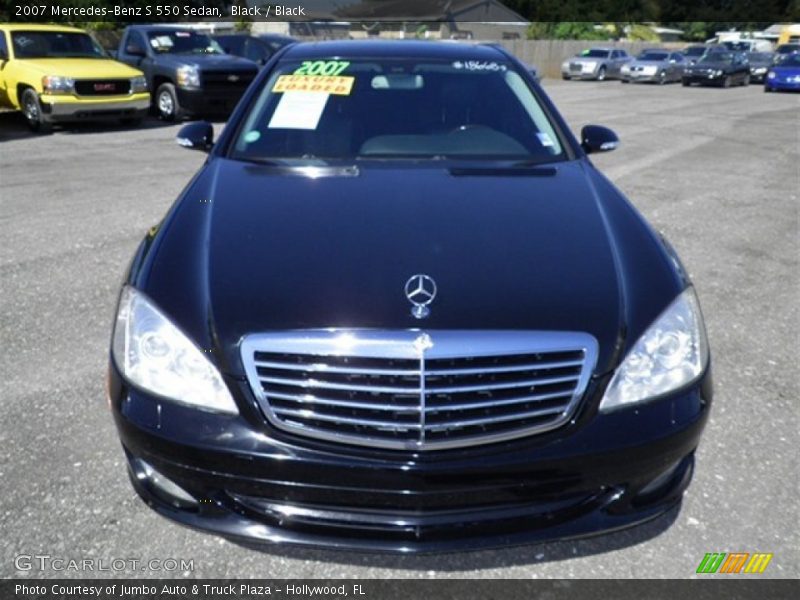 Black / Black 2007 Mercedes-Benz S 550 Sedan