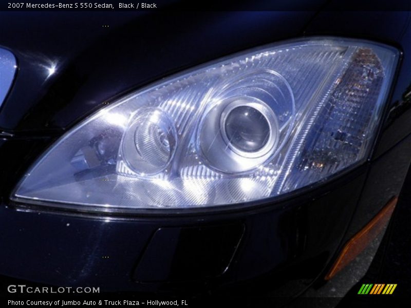 Black / Black 2007 Mercedes-Benz S 550 Sedan