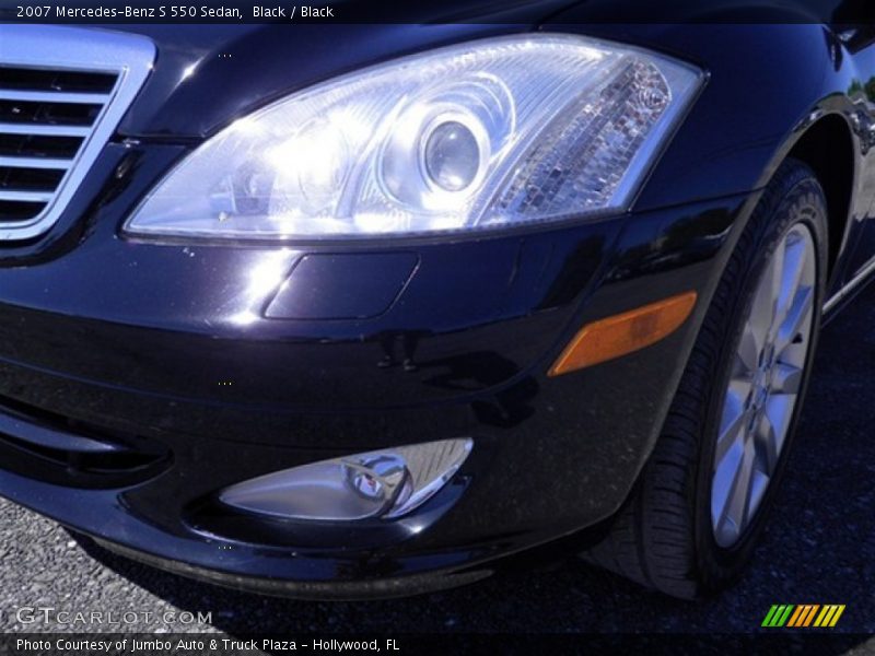 Black / Black 2007 Mercedes-Benz S 550 Sedan