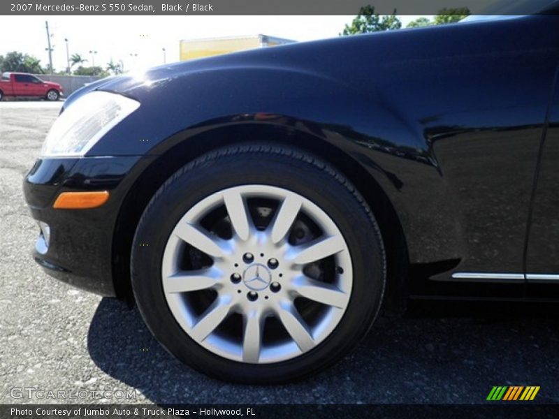 Black / Black 2007 Mercedes-Benz S 550 Sedan
