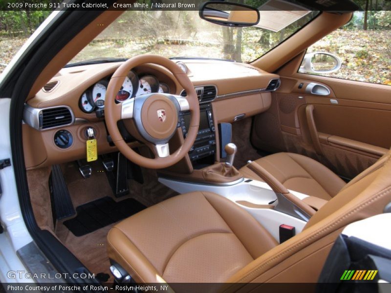  2009 911 Turbo Cabriolet Natural Brown Interior