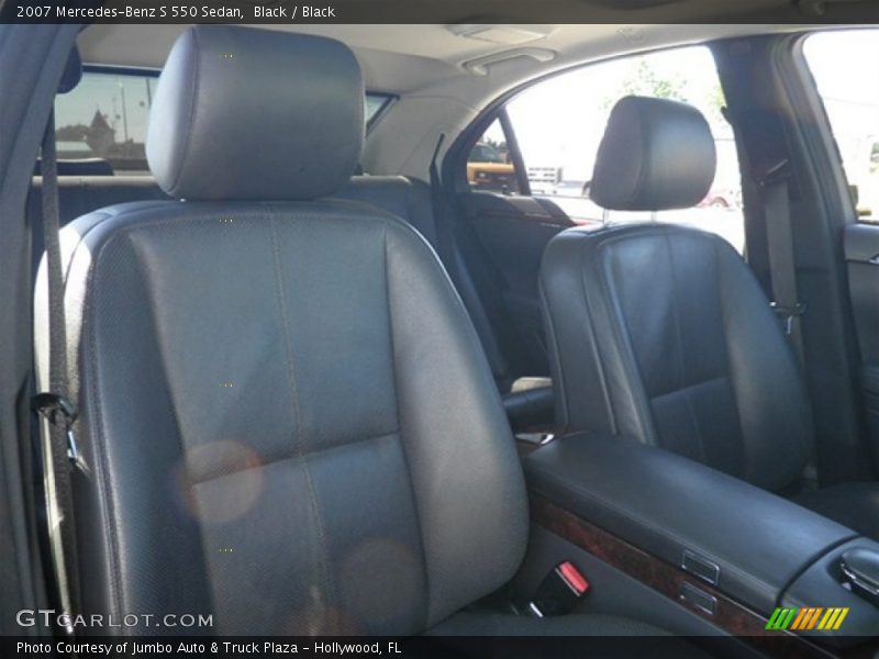 Black / Black 2007 Mercedes-Benz S 550 Sedan