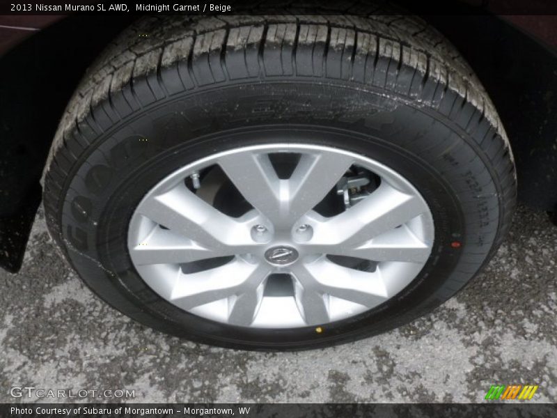 Midnight Garnet / Beige 2013 Nissan Murano SL AWD