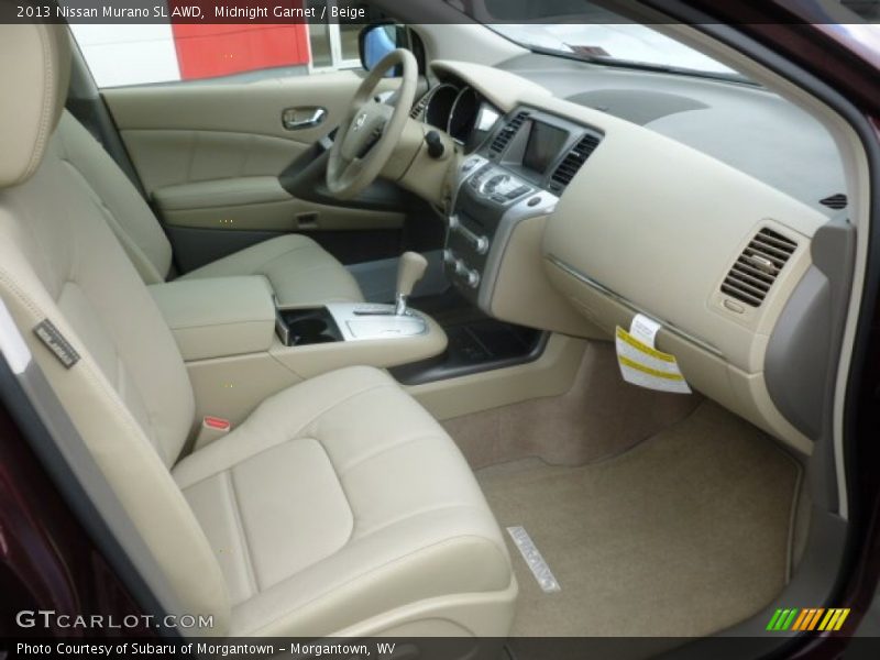 Midnight Garnet / Beige 2013 Nissan Murano SL AWD