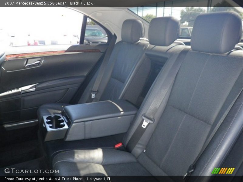 Black / Black 2007 Mercedes-Benz S 550 Sedan