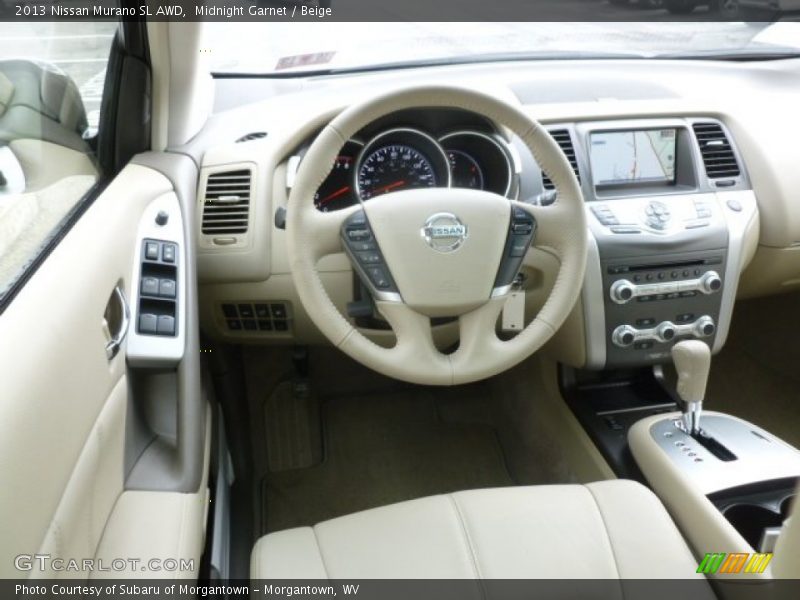 Midnight Garnet / Beige 2013 Nissan Murano SL AWD