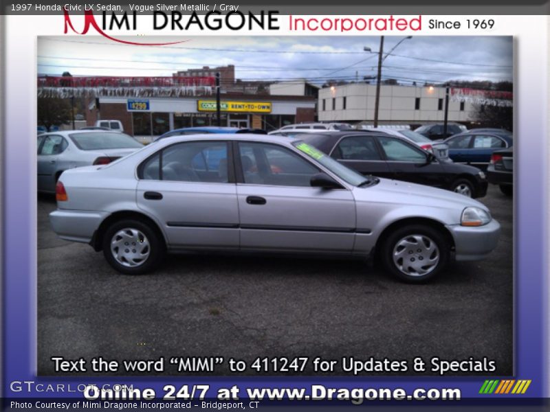 Vogue Silver Metallic / Gray 1997 Honda Civic LX Sedan