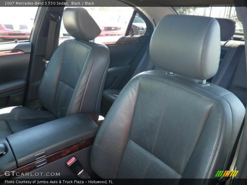 Black / Black 2007 Mercedes-Benz S 550 Sedan