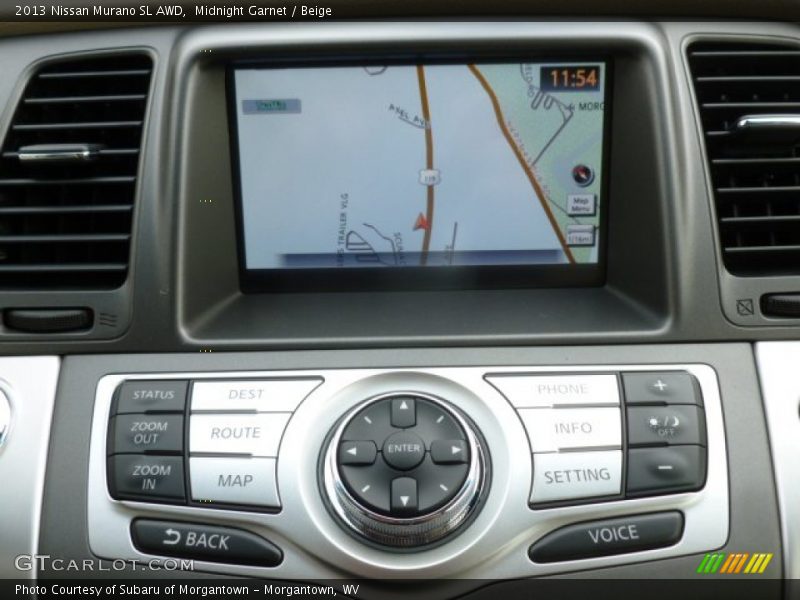 Midnight Garnet / Beige 2013 Nissan Murano SL AWD