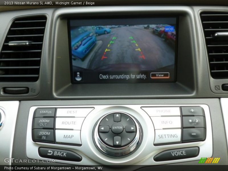 Midnight Garnet / Beige 2013 Nissan Murano SL AWD