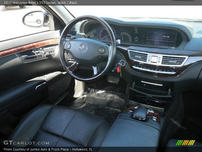 Black / Black 2007 Mercedes-Benz S 550 Sedan