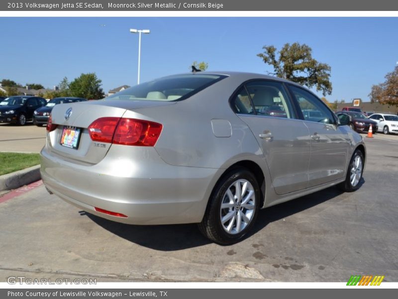 Moonrock Silver Metallic / Cornsilk Beige 2013 Volkswagen Jetta SE Sedan