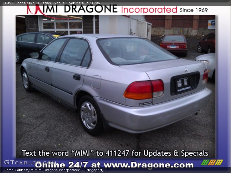Vogue Silver Metallic / Gray 1997 Honda Civic LX Sedan