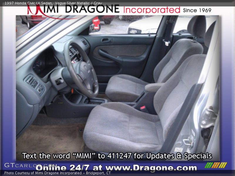 Vogue Silver Metallic / Gray 1997 Honda Civic LX Sedan