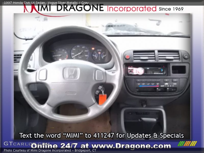 Vogue Silver Metallic / Gray 1997 Honda Civic LX Sedan