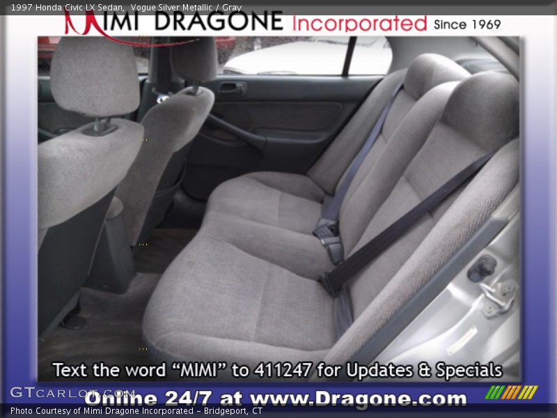 Vogue Silver Metallic / Gray 1997 Honda Civic LX Sedan