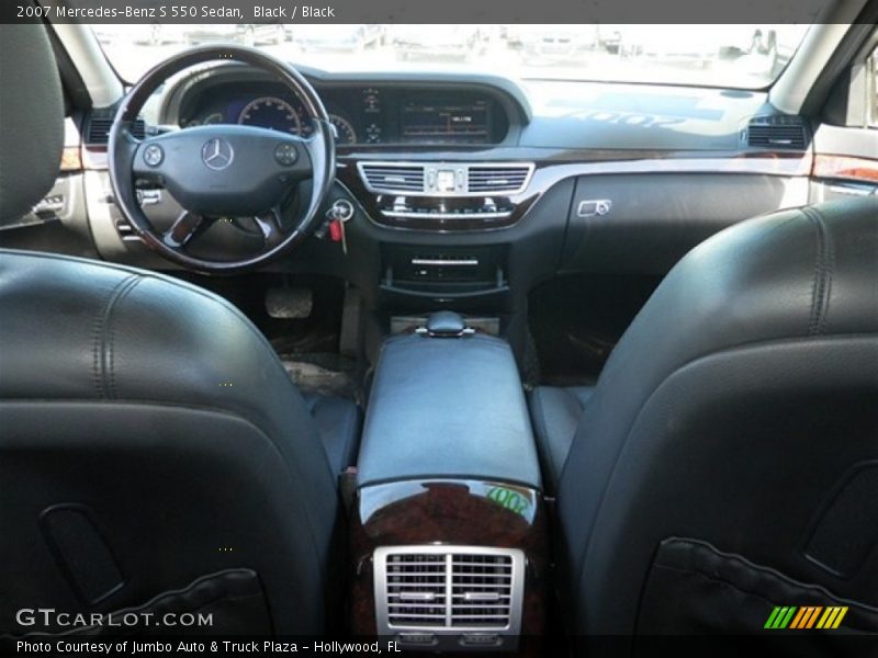 Black / Black 2007 Mercedes-Benz S 550 Sedan