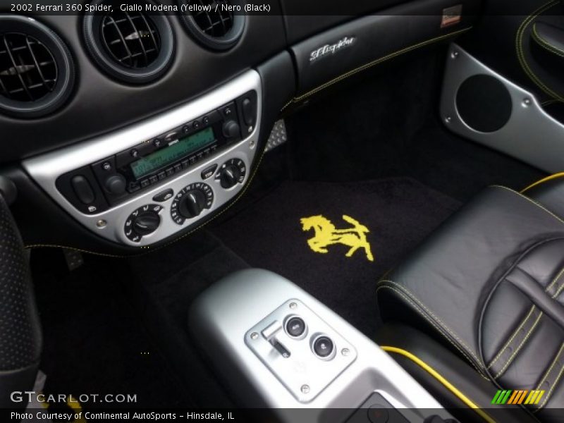 Giallo Modena (Yellow) / Nero (Black) 2002 Ferrari 360 Spider