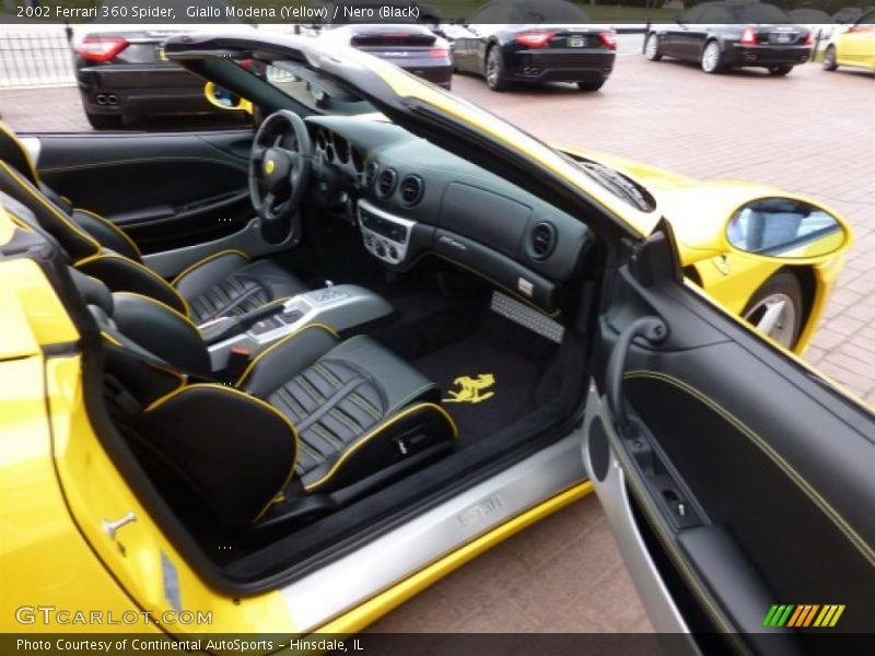 Giallo Modena (Yellow) / Nero (Black) 2002 Ferrari 360 Spider