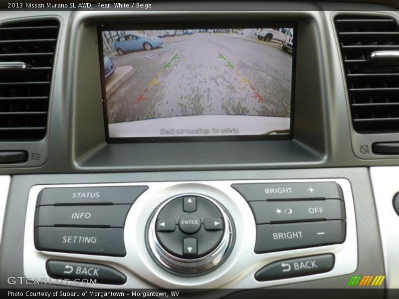 Pearl White / Beige 2013 Nissan Murano SL AWD