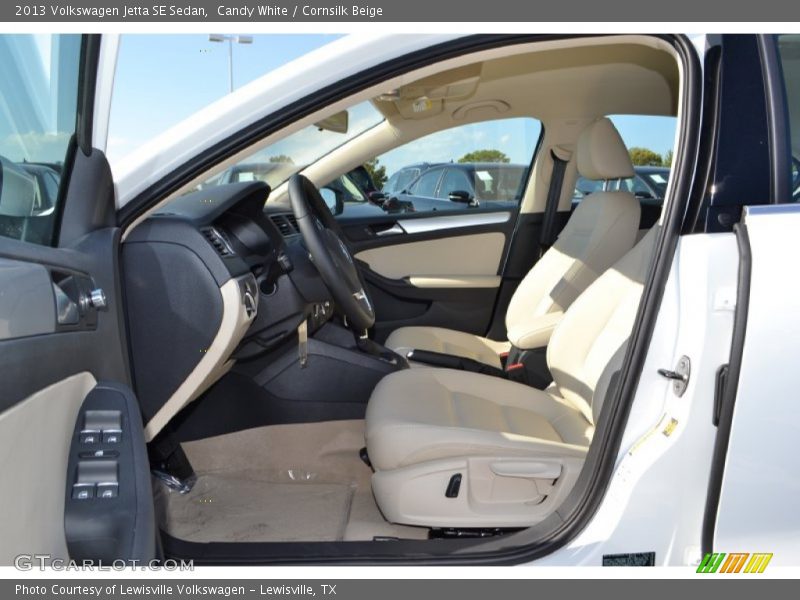 Candy White / Cornsilk Beige 2013 Volkswagen Jetta SE Sedan