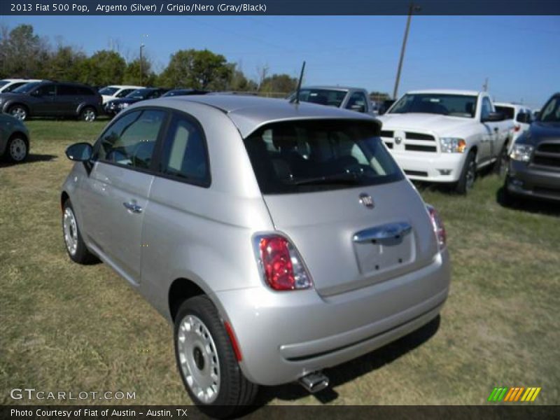 Argento (Silver) / Grigio/Nero (Gray/Black) 2013 Fiat 500 Pop