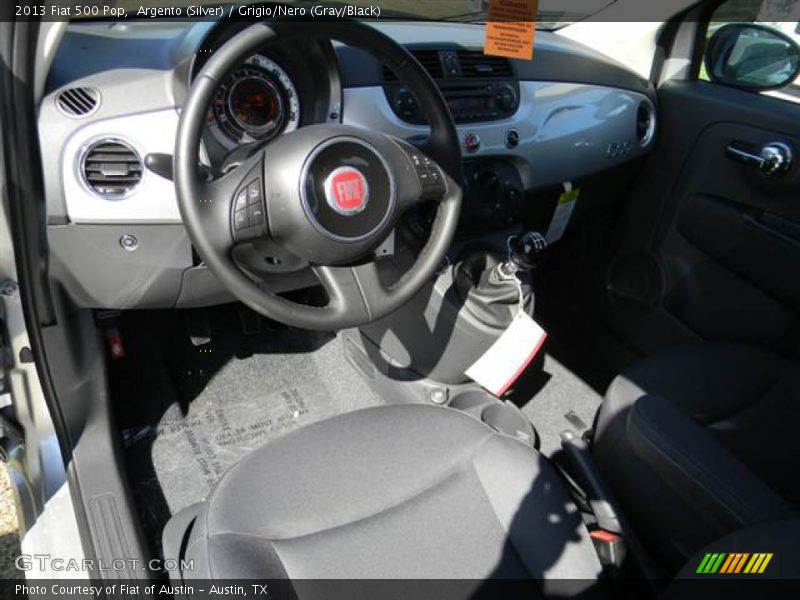 Argento (Silver) / Grigio/Nero (Gray/Black) 2013 Fiat 500 Pop