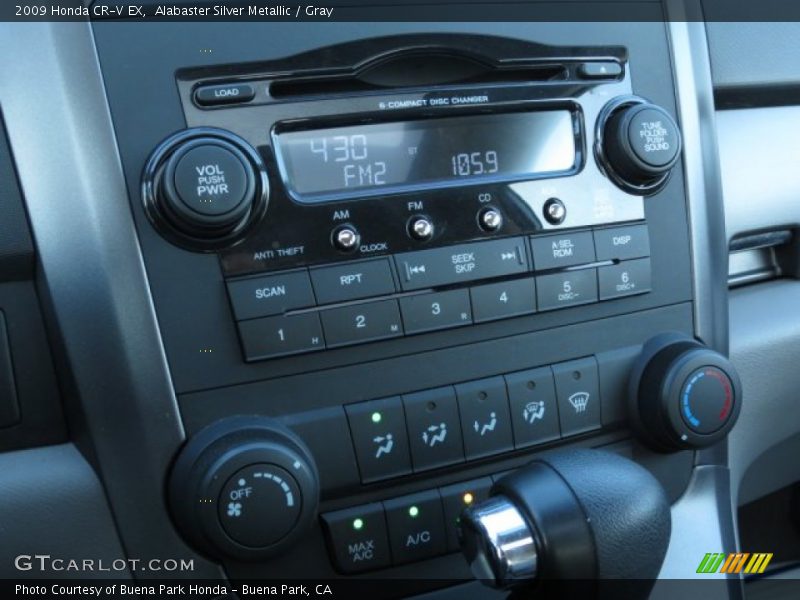 Alabaster Silver Metallic / Gray 2009 Honda CR-V EX