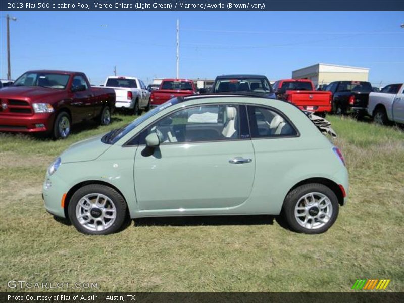  2013 500 c cabrio Pop Verde Chiaro (Light Green)
